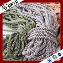 three kind color decorative Rope for sofa decoration or home decoration accessory,decorative cord,6mm